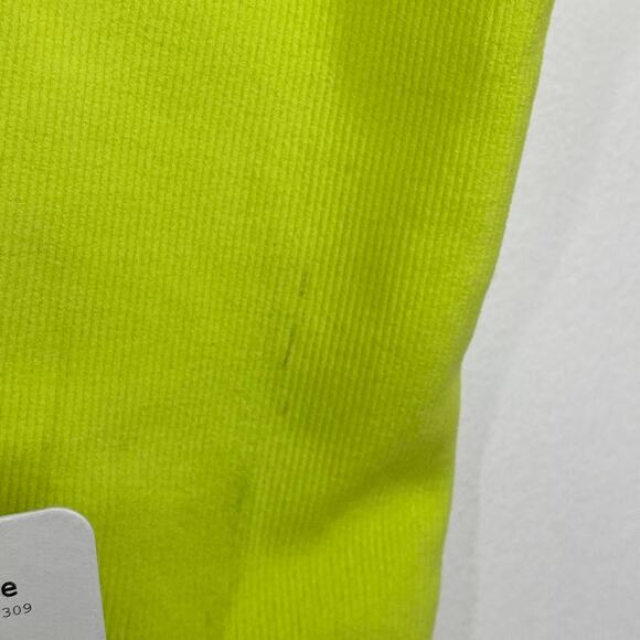 Free People Movement Womens Bodysuit Size M/L NWT Lime Geen Fitted V Neck - Picture 4 of 10